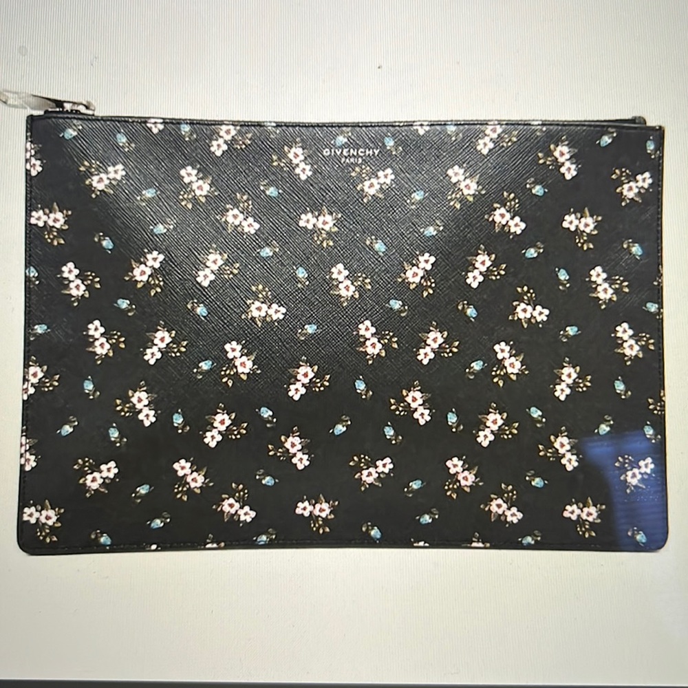 Givenchy Floral Leather Clutch